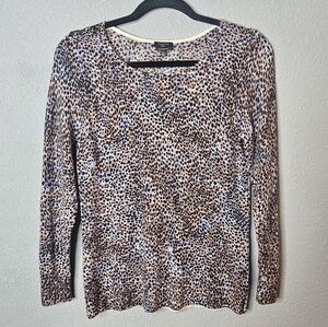 Talbots Petite Womens PS Wool Thermal‎ Base Layer Thin Sweater Winter Warm Spot